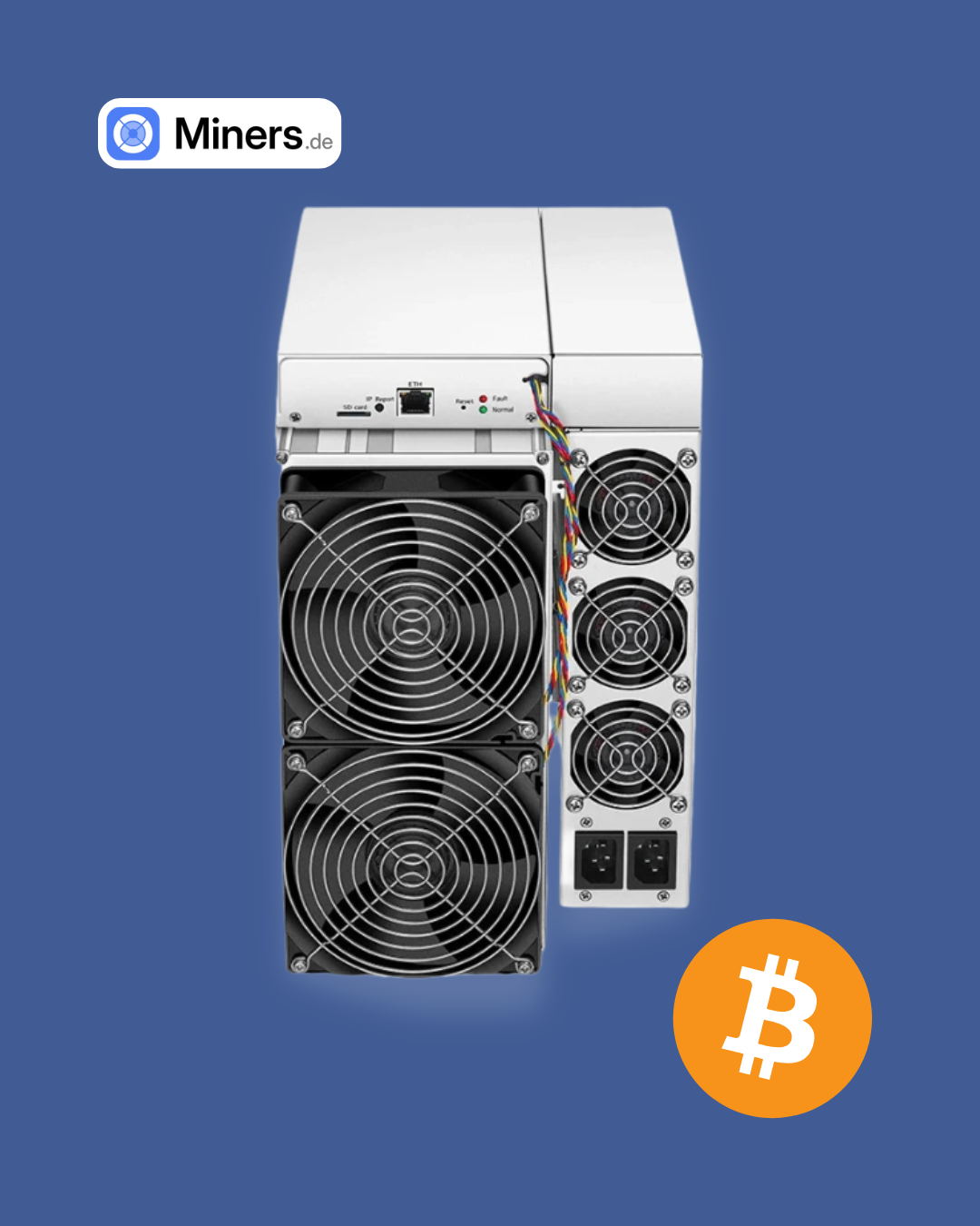 Foto der Seitenansicht des Antminer S19K Pro