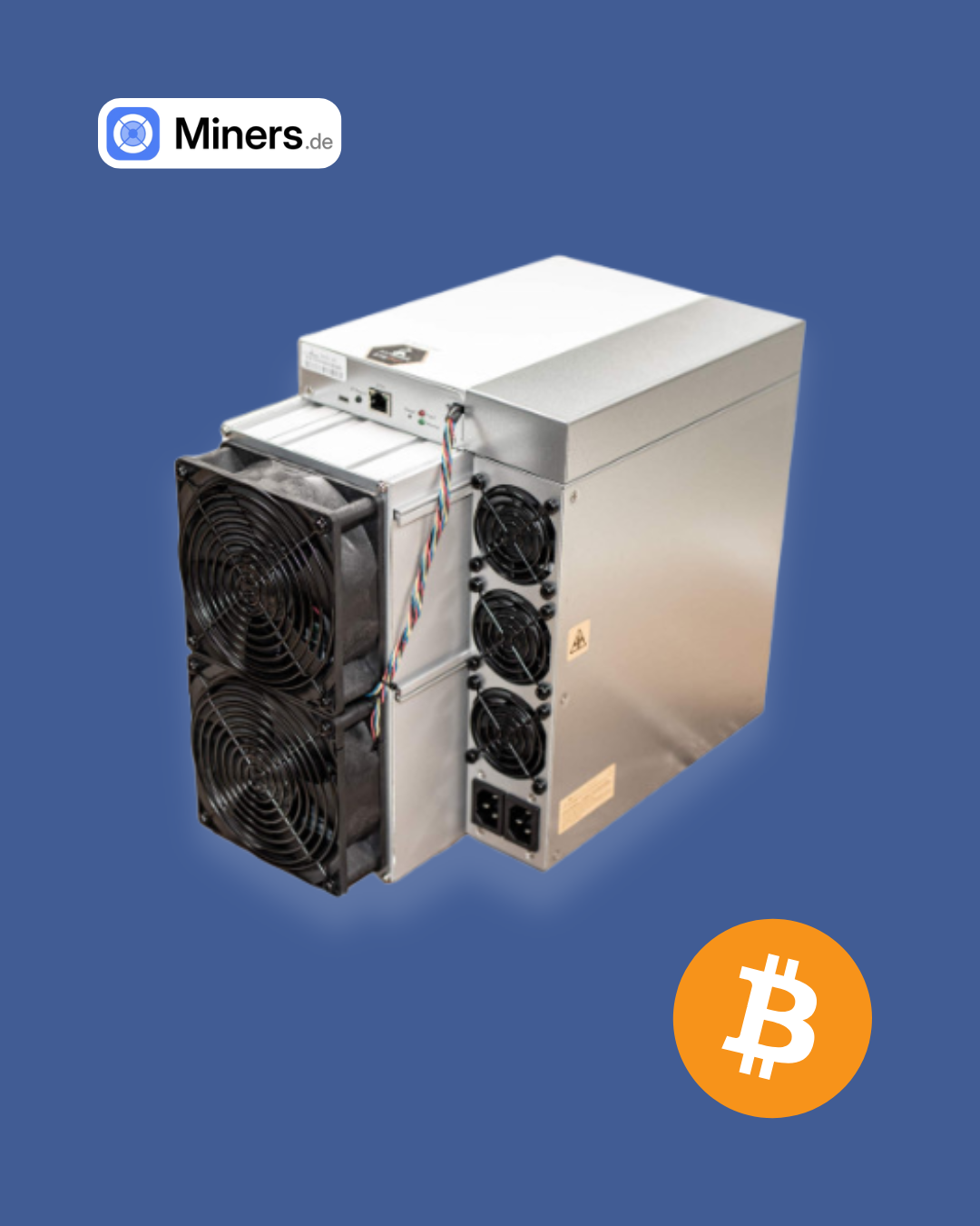 Foto der Seitenansicht des
Antminer S19K Pro