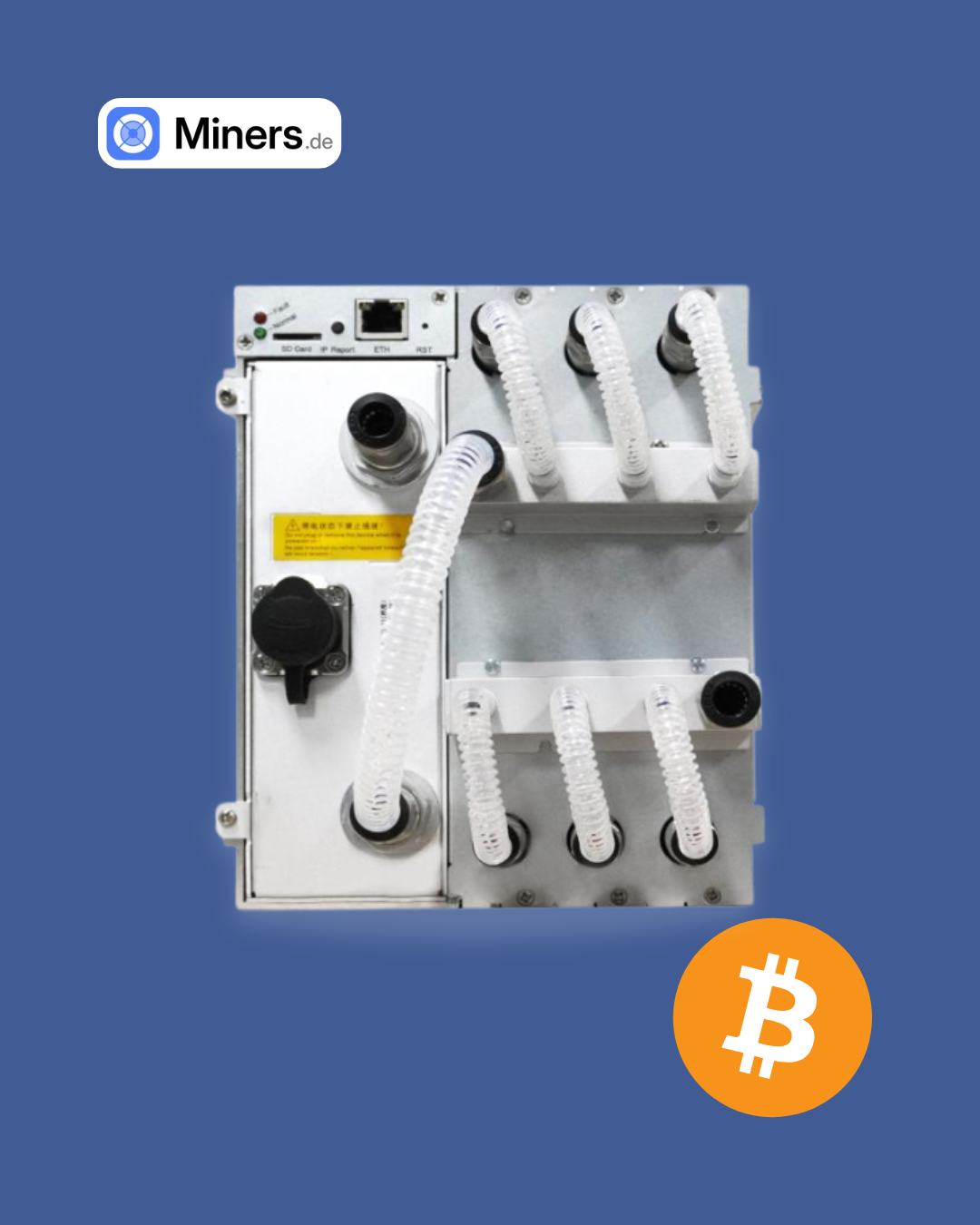 Foto der Frontansicht des Antminer S21 Hydro