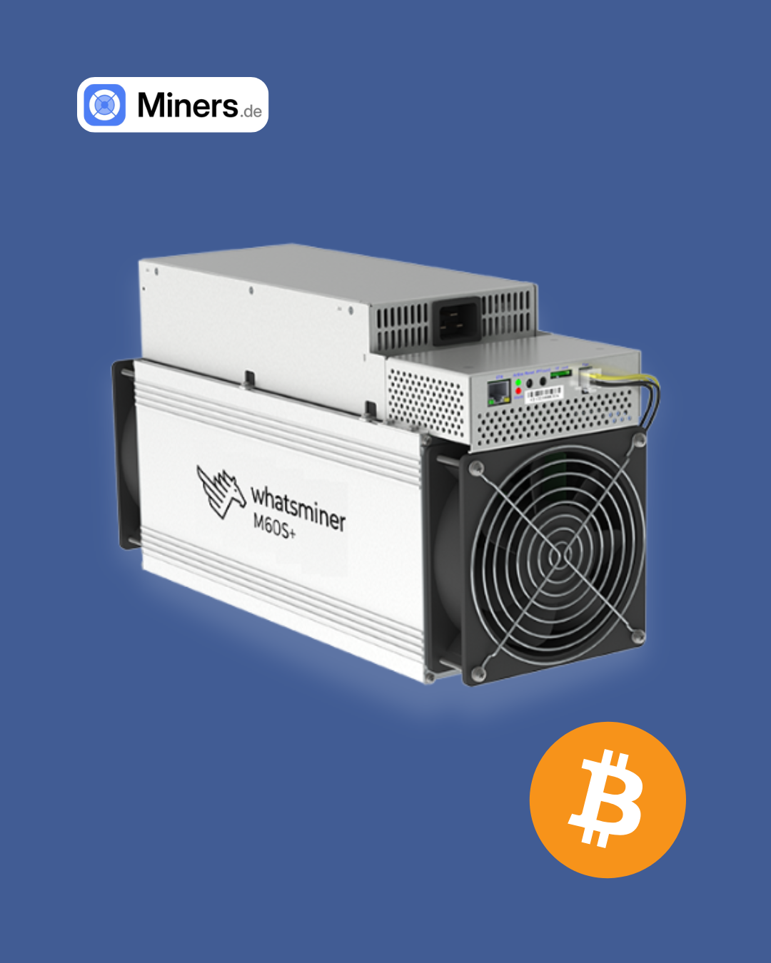 Foto der Frontansicht des Whatsminer M50S+