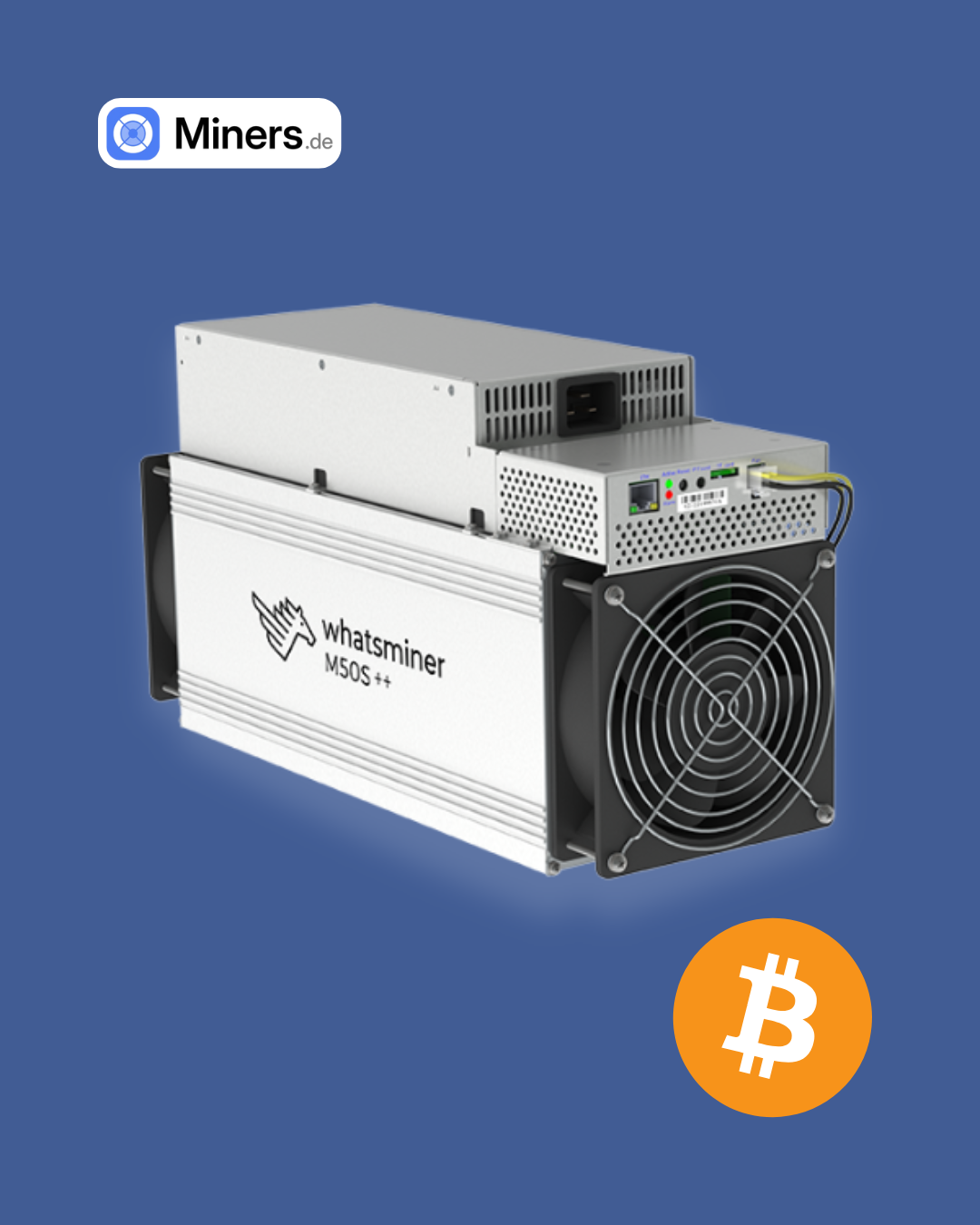 Foto der Frontansicht des Whatsminer M60S+