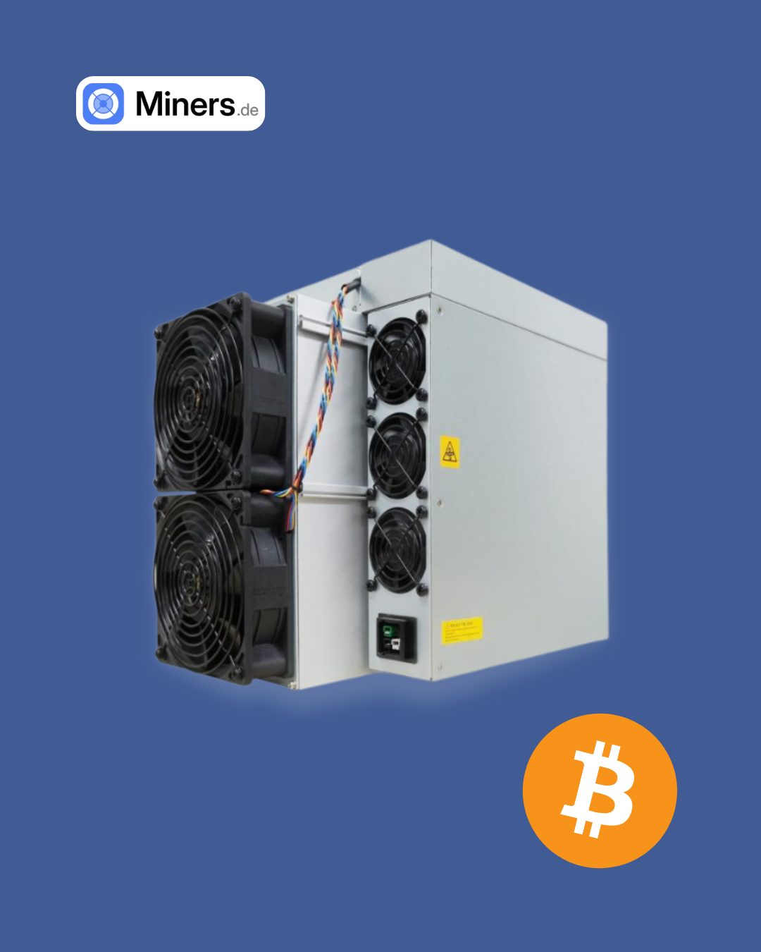Foto der Seitenansicht des Antminer S21