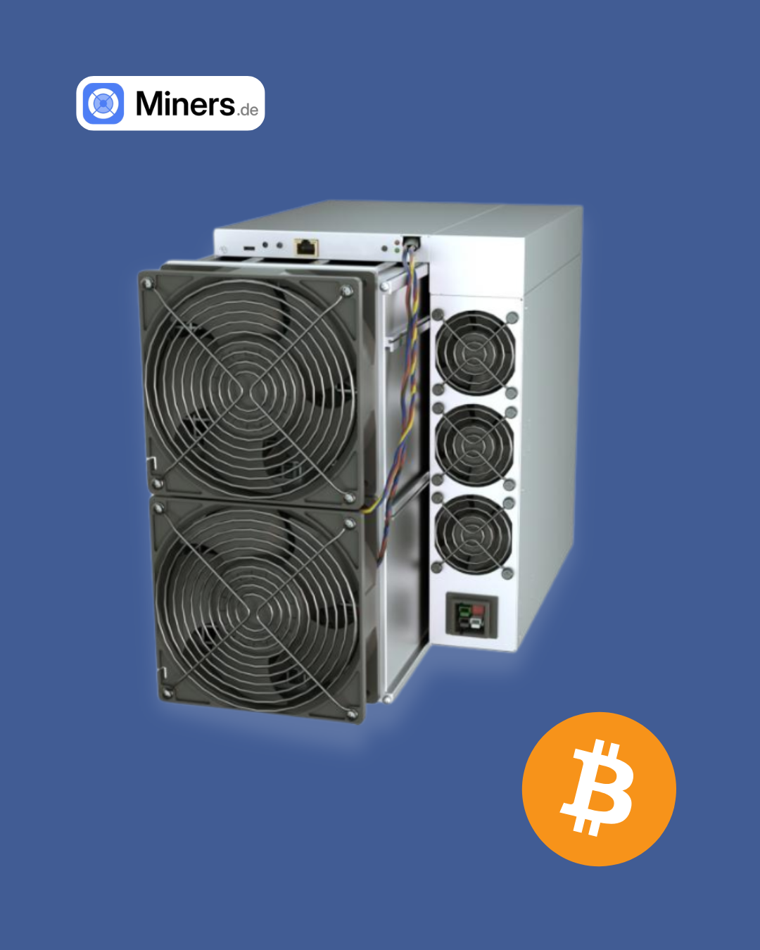 Foto der Frontansicht des Antminer S21 Pro