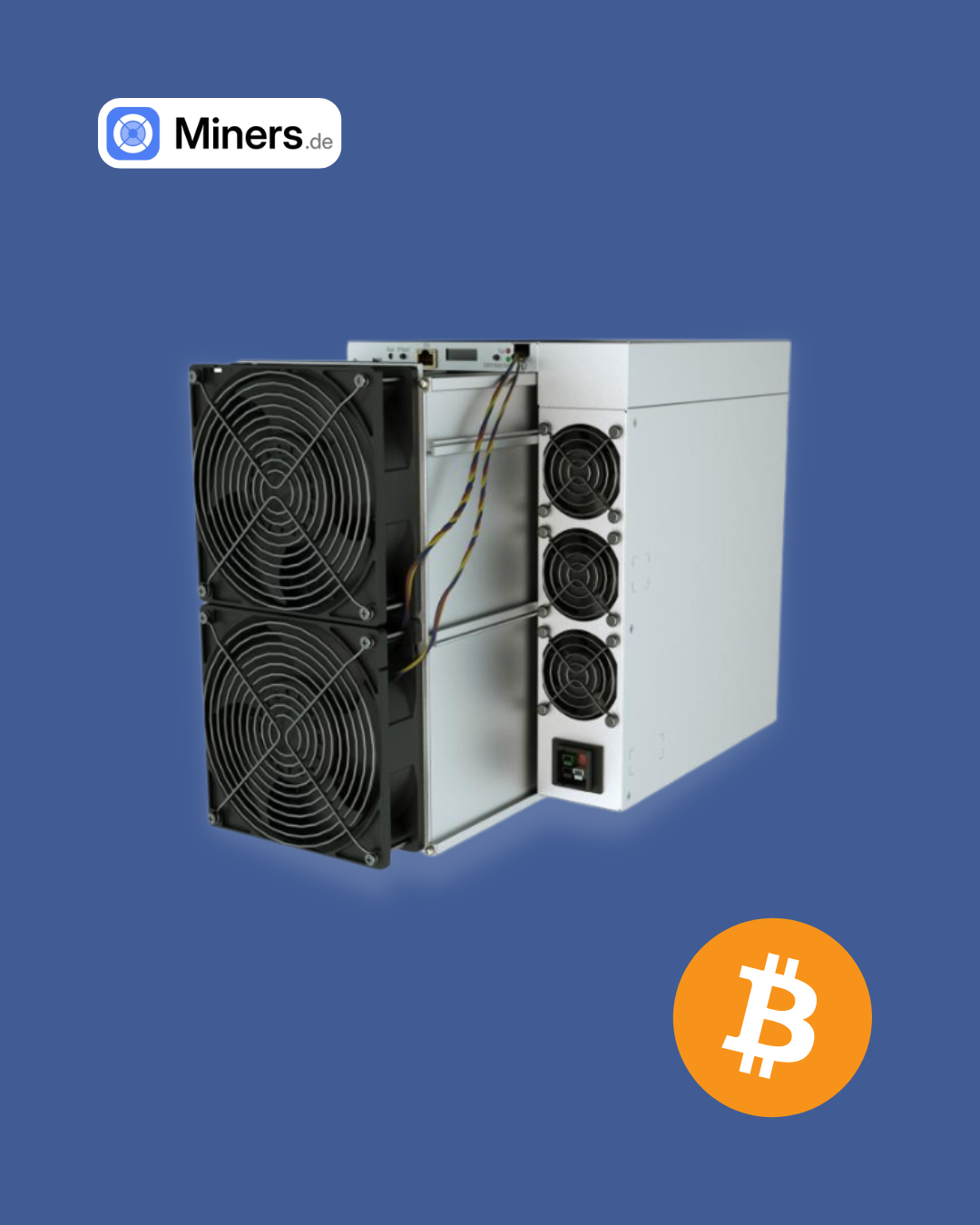 Foto der Frontansicht des Antminer S21 XP