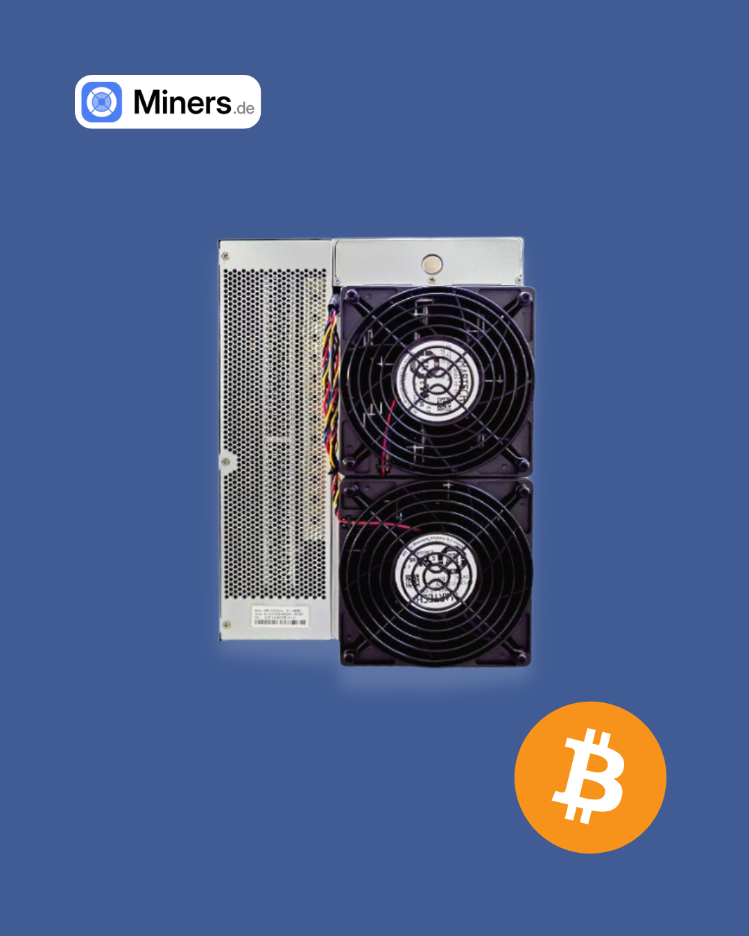 Foto der Frontansicht des Antminer T21